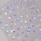 Shell Nail Sticker - Lilac Butterfly Shadow